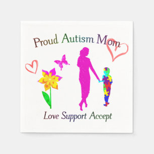 Proud Autism Mum Napkin
