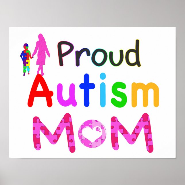 Proud Autism Mum Poster (Front)