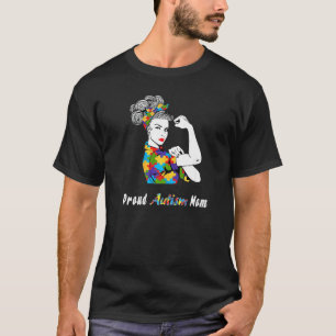 Proud Autism Mum World Autism Awareness Day Month T-Shirt