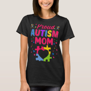 Proud Autism Mum World Autism Awareness Day T-Shirt