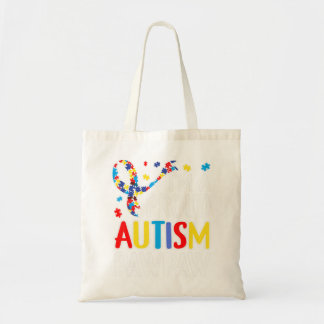 proud, autism, pawpaw, awareness, love, funny, gif tote bag