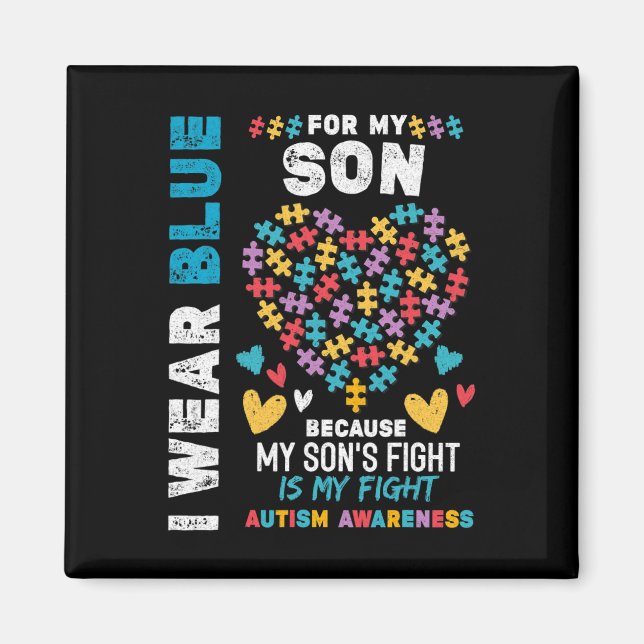 Proud Autistic Dad  Magnet (Front)