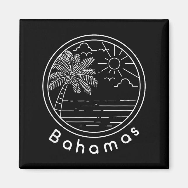 Proud Bahamas Bahamians Flag Gift Design Idea Magnet (Front)