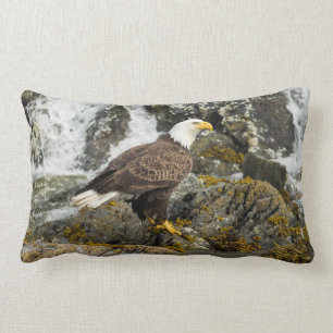 Proud Bald Eagle Lumbar Cushion