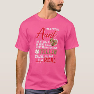 Proud Baseball Aunt Baseball Family Matching T-Shirt