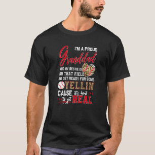 Proud Baseball Granddad Baseball Family Matching T-Shirt