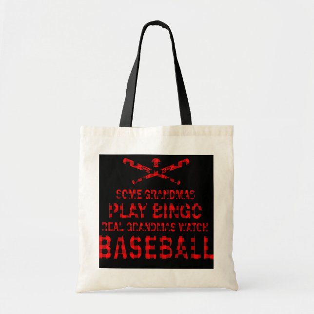 Proud Baseball Grandma Women Baseball Grandma  Tote Bag (Front)