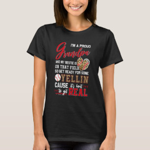 Proud Baseball Grandpa Baseball Family Matching 2 T-Shirt