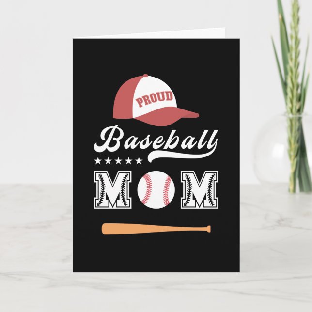Proud Baseball Mum Card (Front)