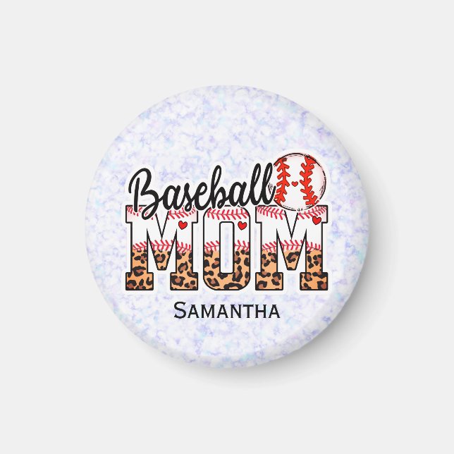 Proud Baseball Mum - Game Day Enthusiast Magnet (Front)