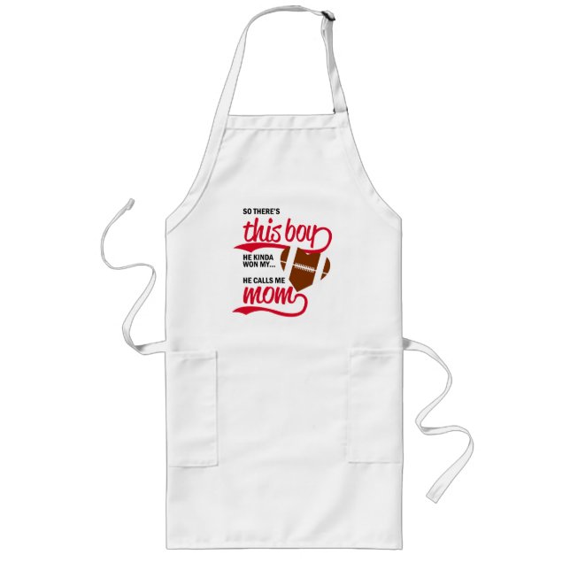 Proud Baseball Mum  Long Apron (Front)