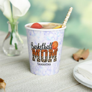Proud Basketball Mum - Court-Side Champion Paper Cups