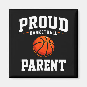 Proud basketball parent funny mum dad court game magnet