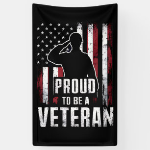 Proud Be A Veteran Of The USA Veteran Veterans Day Banner