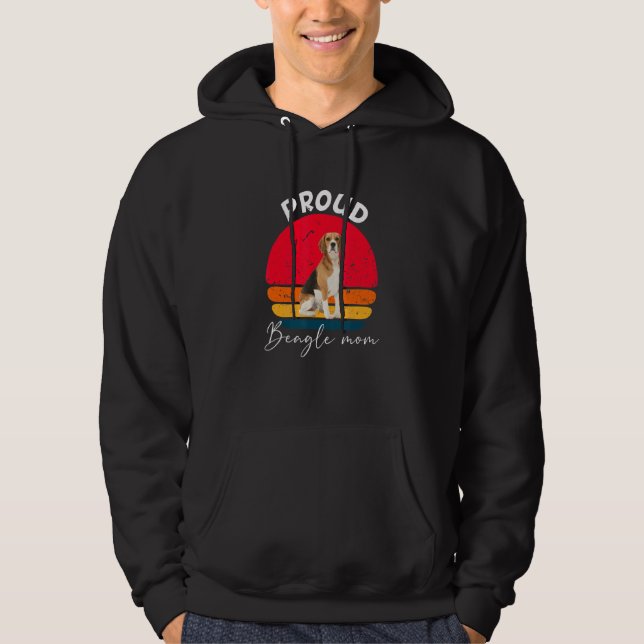 Proud Beagle Dog Mum Hoodie (Front)