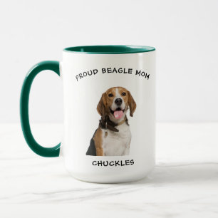 Proud Beagle Mum Personalised Pet Dog Photo Mug
