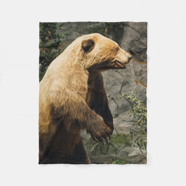 Proud Bear Fleece Blanket (Front)