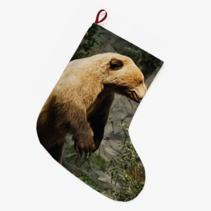 Proud Bear Large Christmas Stocking