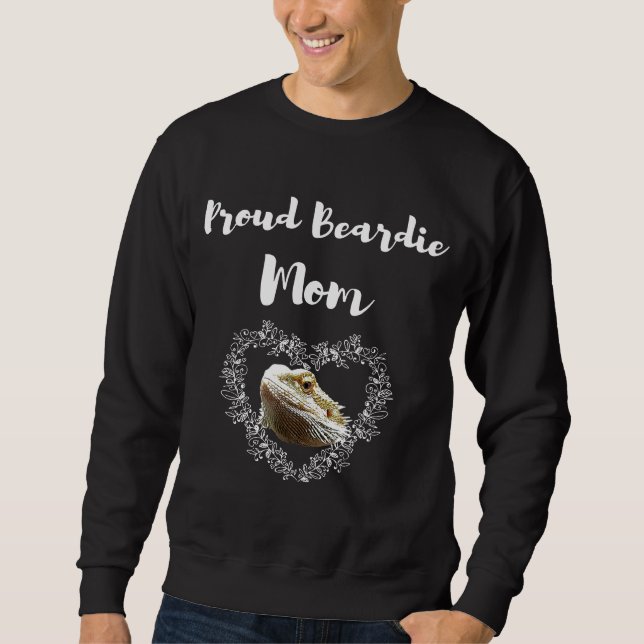 Proud Beardie Mum Bearded Dragon Sweatshirt (Front)