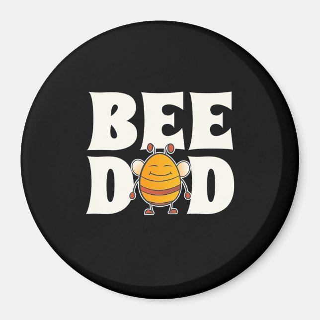 Proud Bee Dad Magnet (Front)