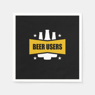 Proud Beer Users Napkin