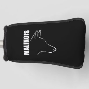 Proud Belgian Malinois profile dog TEE Shirt Golf Head Cover