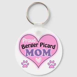 Proud Berger Picard Mom Key Ring