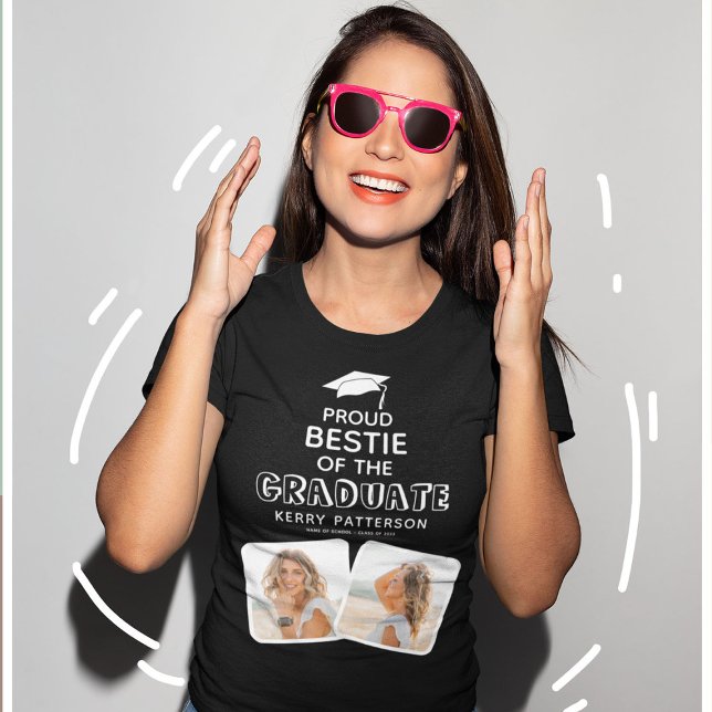 Proud Bestie of the Graduate Graduation T-Shirt (Creator Uploaded)