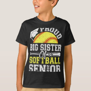 Proud Big Sister Of A 2026 Senior Softll Graduate T-Shirt