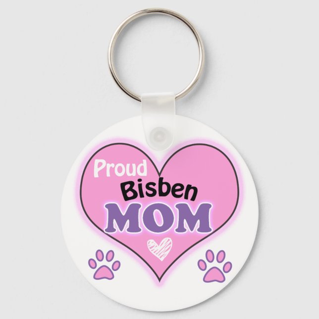 Proud Bisben Mom Key Ring (Front)