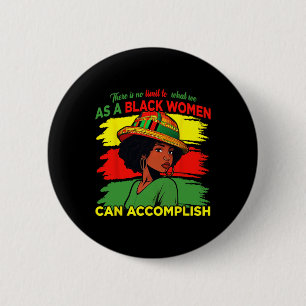 Proud Black African American Ladies Black History 6 Cm Round Badge