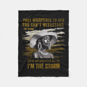 Proud Black African American Ladies Black History Fleece Blanket