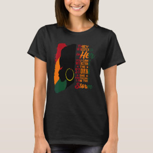 Proud Black African American Ladies Black History  T-Shirt