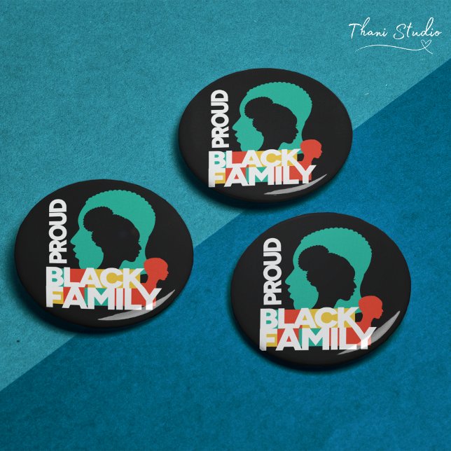 Proud Black Family Black History Month  7.5 Cm Round Badge (Creator Uploaded)