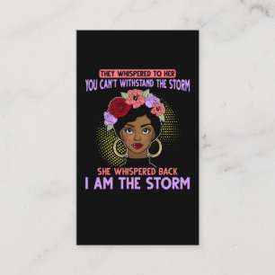 Proud Black Girl African American Heritage Business Card