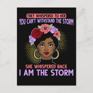 Proud Black Girl African American Heritage Postcard