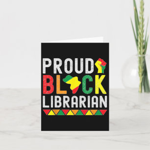 Proud Black Librarian Black History Month For Libr Card