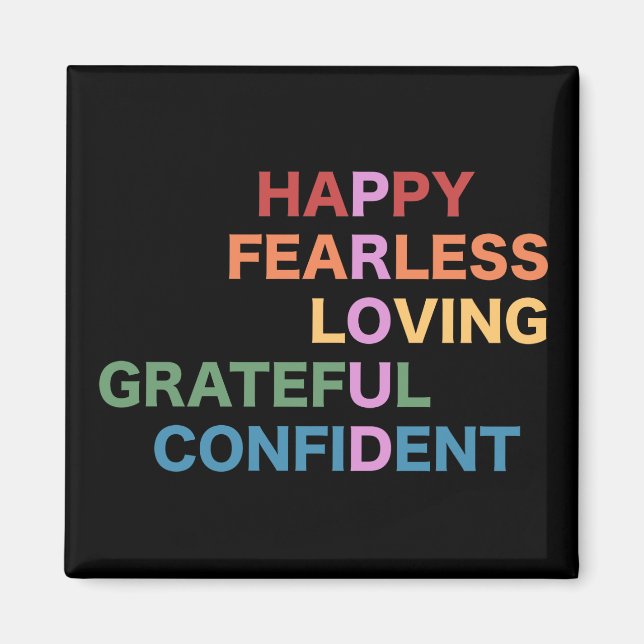 PROUD Black Magnet (Front)