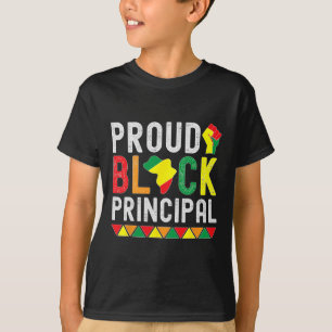 Proud Black Principal Black History Month For Prin T-Shirt