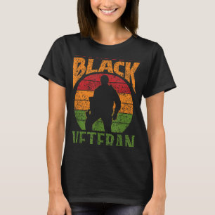 Proud Black Veteran Soldier African American Milit T-Shirt