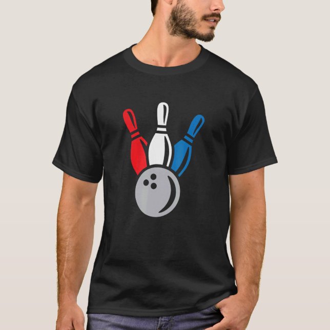 Proud Bowler Bowling Coach Split Happens Bowling A T-Shirt (Front)