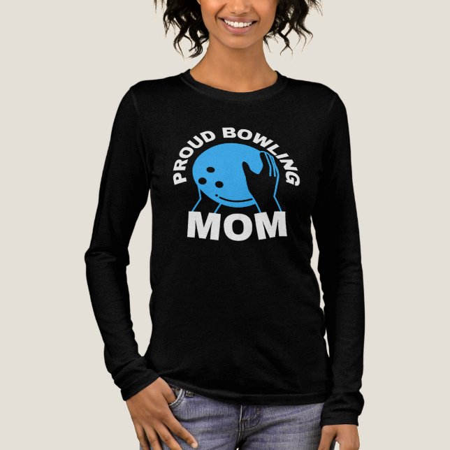 Proud Bowling Mum  Tri-Blend Shirt (Front)
