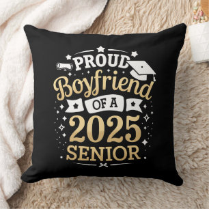 Proud Boyfriend Of A 2025 Graduate Graduation Cushion