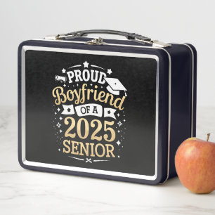 Proud Boyfriend Of A 2025 Graduate Graduation Metal Lunch Box
