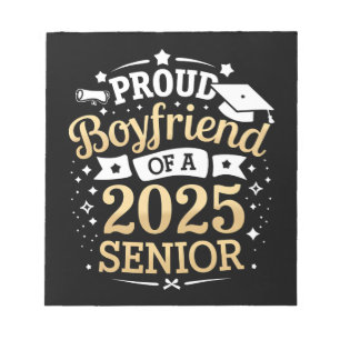 Proud Boyfriend Of A 2025 Graduate Graduation Notepad