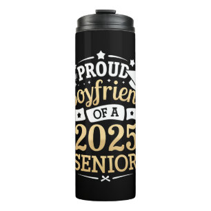 Proud Boyfriend Of A 2025 Graduate Graduation Thermal Tumbler