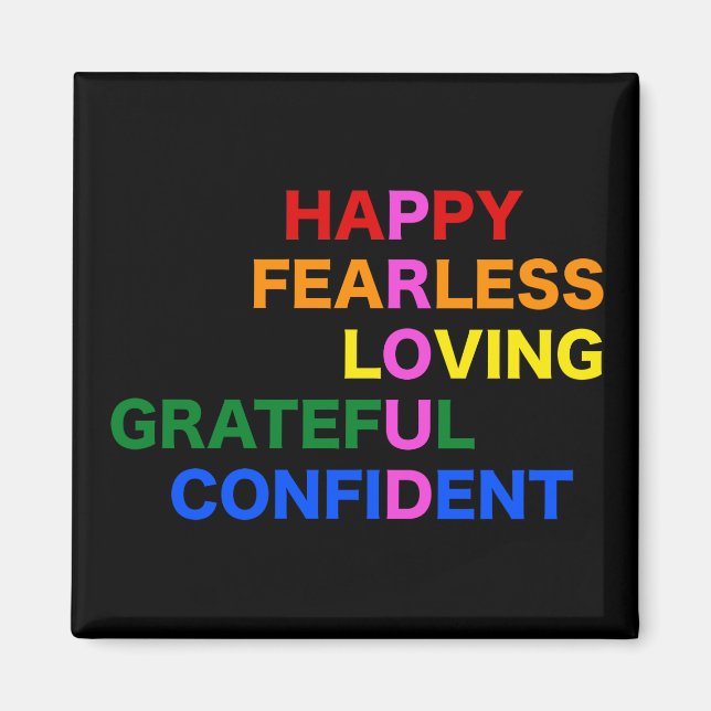 PROUD Bright Black Magnet (Front)