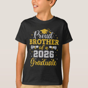 Proud Brother 2026 Senior Graduate Design T-Shirt
