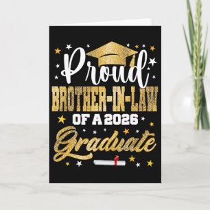 Proud Brother-in-law Of 2026 Graduate Awesome Fami Card