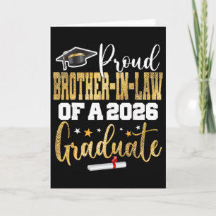 Proud Brother-in-law Of A Cl 2026 Graduate 25 Grad Card